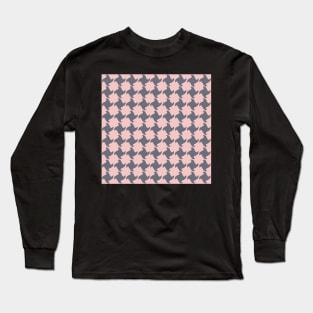 Retro Pink and Grey Long Sleeve T-Shirt